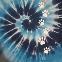 White Paw Trail - Ocean Swirl Tiedye