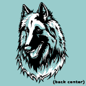 Belgian Tervuren Woodcut 2 color