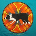 Stained Glass Border Collie